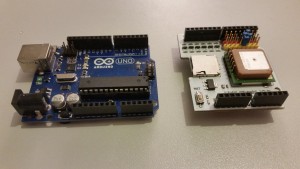 Arduino board y GPS Shield